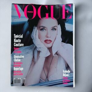 VOGUE Paris 734 Mar 1993 Issermann Cardin Adjani Crawford Lagerfeld Hanson Bruni
